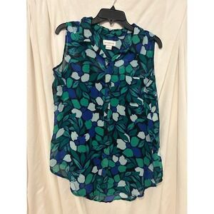 Liz Claiborne Sleeveless Floral Blouse